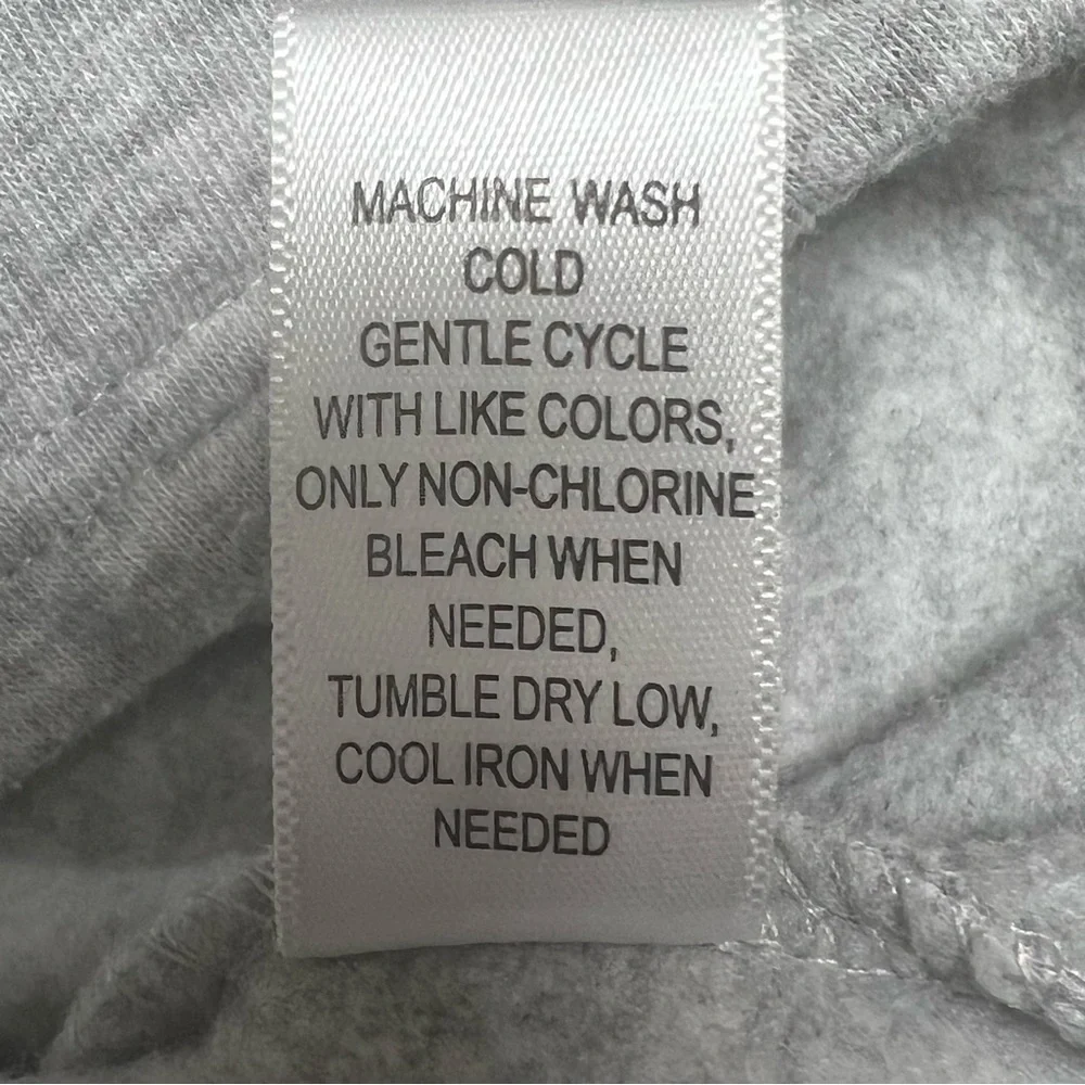 PacSun Winter Cinch Me Jacket XS Gray Soft Fleece Lined Full Zip Sweatshirt - Picture 14 of 15